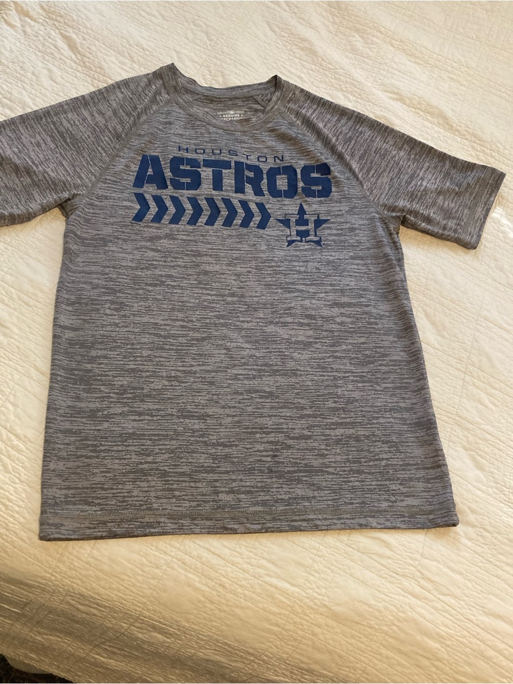 MLB Houston Astros Grey Tee with Blue Logo